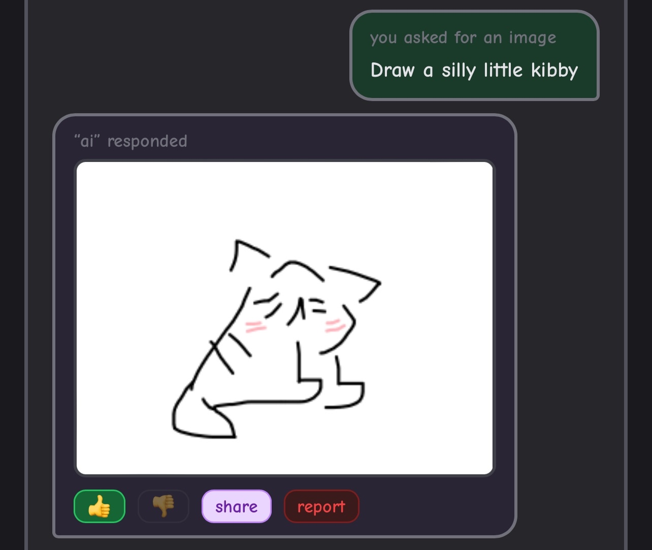 Draw a silly little kibby